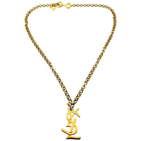 ysl collier necklace parfums|ysl earrings and necklaces.